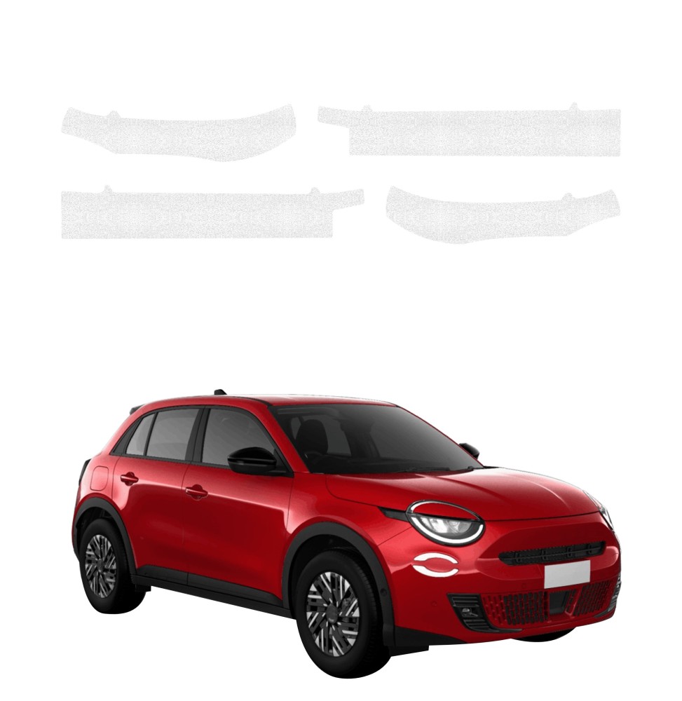 Powłoka techniczna na progi do Fiat 600 (2023-2026) GRIZZ 4w1 HeavyDuty Bezbarwna