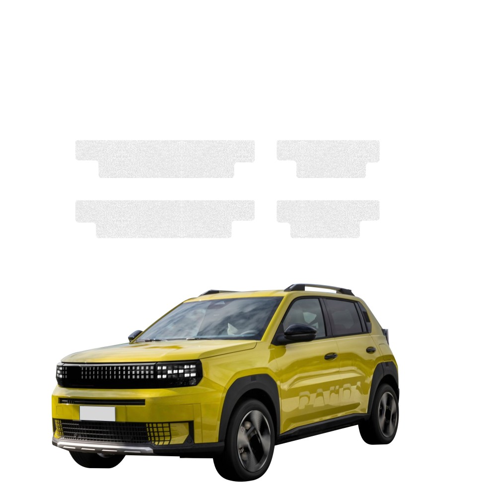 Powłoka techniczna na progi do Fiat Grande Panda (2025-2026) GRIZZ 4w1 HeavyDuty Bezbarwna