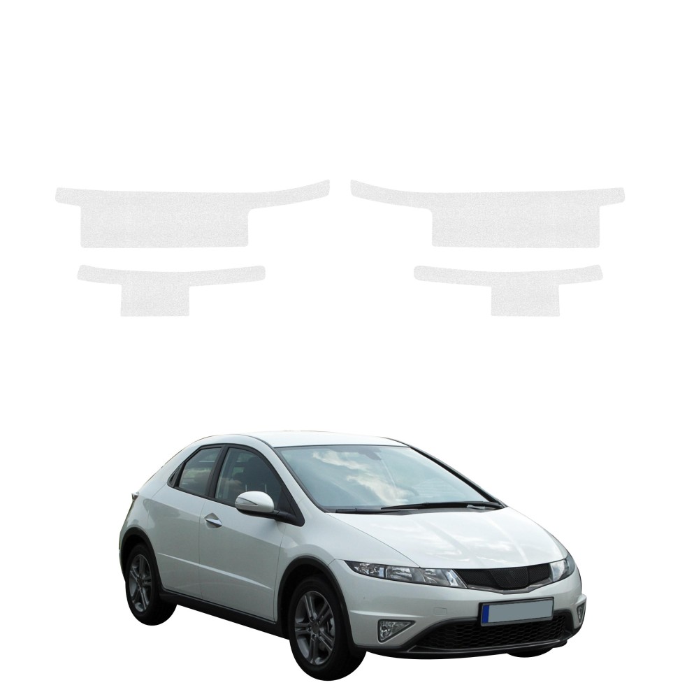 Powłoka techniczna na progi do Honda Civic 8 Hatchback 5D (2009-2011) GRIZZ 4w1 HeavyDuty Bezbarwna