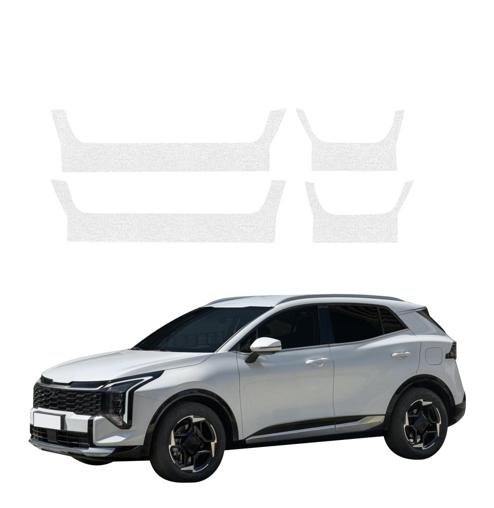 Powłoka techniczna na progi do Kia Sportage 5 Facelift (2025-2026) GRIZZ 4w1 HeavyDuty Bezbarwna