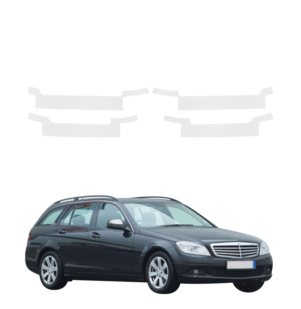 Powłoka techniczna na progi do Mercedes Benz C Klasa S204 Kombi (2007-2011) GRIZZ 4w1 HeavyDuty Bezbarwna