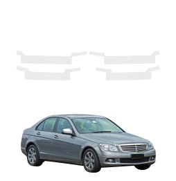Powłoka techniczna na progi do Mercedes Benz C Klasa W204 Sedan (2007-2011) GRIZZ 4w1 HeavyDuty Bezbarwna