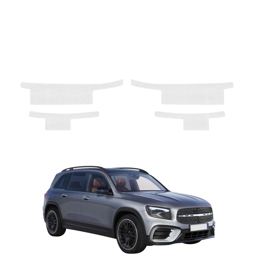 Powłoka techniczna na progi do Mercedes GLB 200 (2023-2026) GRIZZ 4w1 HeavyDuty Bezbarwna