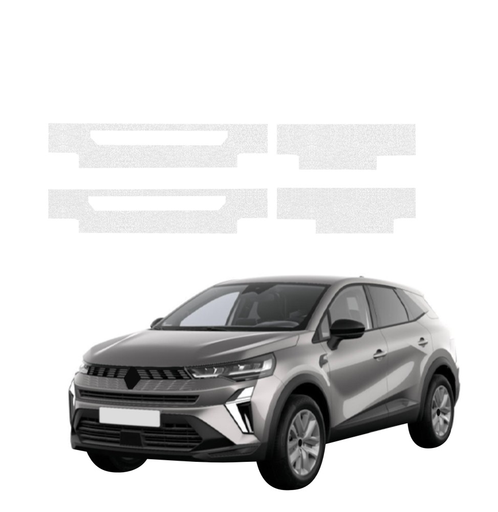 Powłoka techniczna na progi do Renault Captur (2024-2026) GRIZZ 4w1 HeavyDuty Bezbarwna