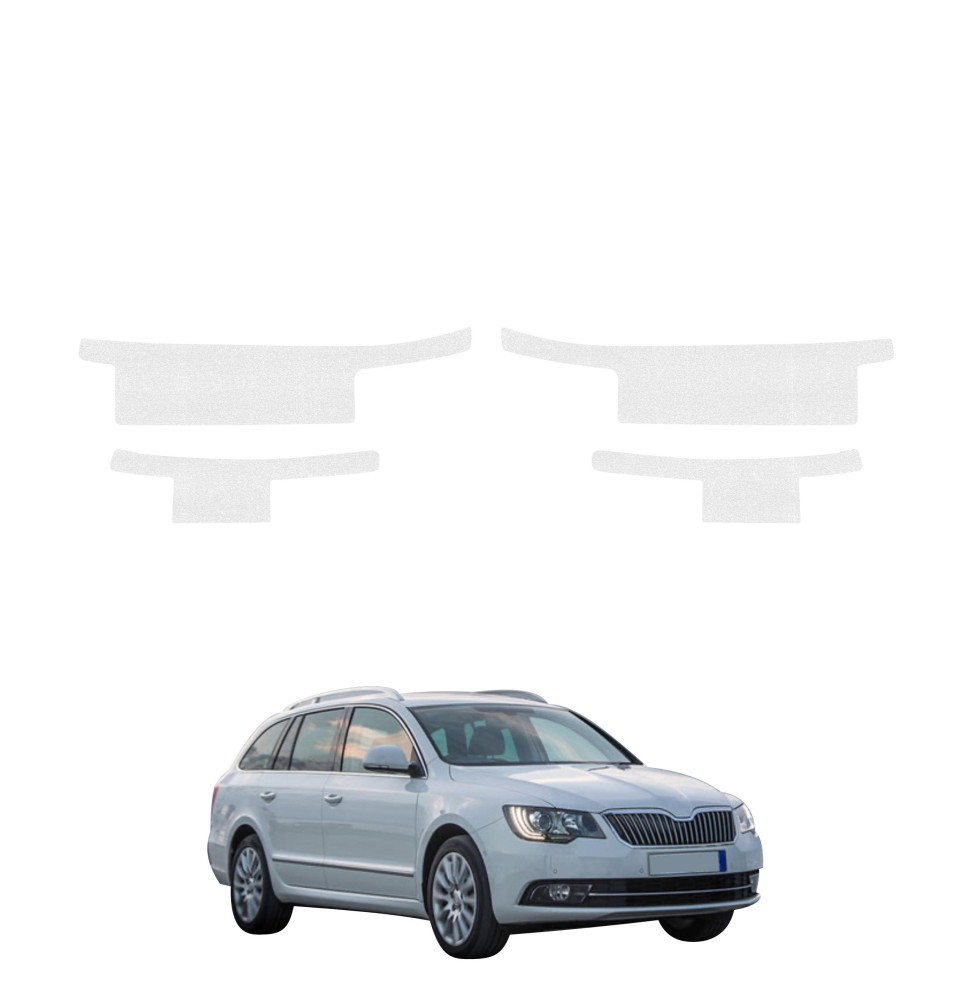 Powłoka techniczna na progi do Skoda Superb 2 Kombi Facelifting (2013-2015) GRIZZ 4w1 HeavyDuty Bezbarwna