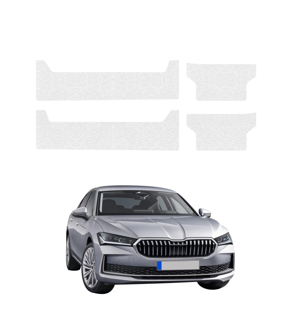 Powłoka techniczna na progi do Skoda Superb 4 Liftback (2024-2026) GRIZZ 4w1 HeavyDuty Bezbarwna