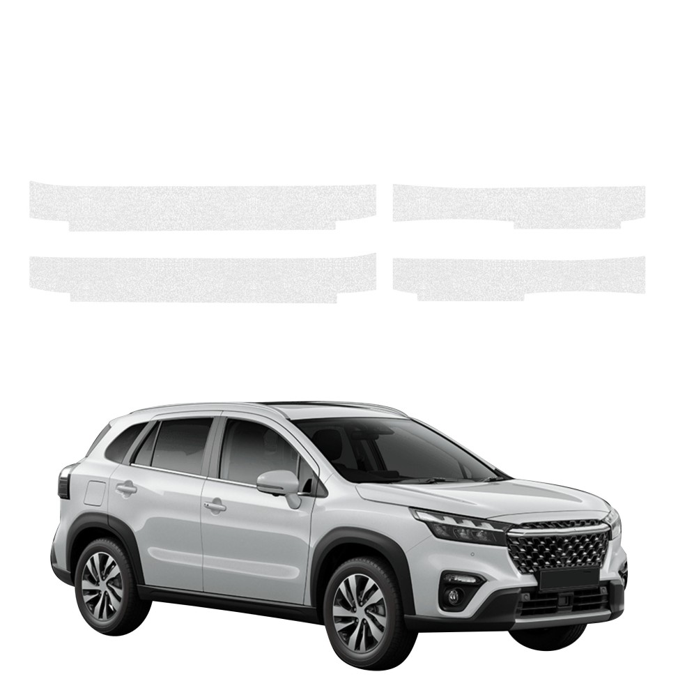 Powłoka techniczna na progi do Suzuki S-Cross (2021-2026) GRIZZ 4w1 HeavyDuty Bezbarwna