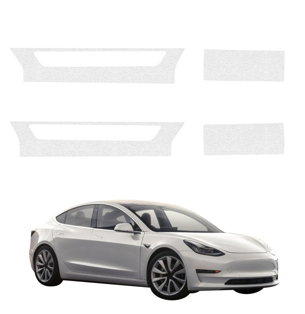 Powłoka techniczna na progi do Tesla Model 3 (2017-2020) GRIZZ 4w1 HeavyDuty Bezbarwna