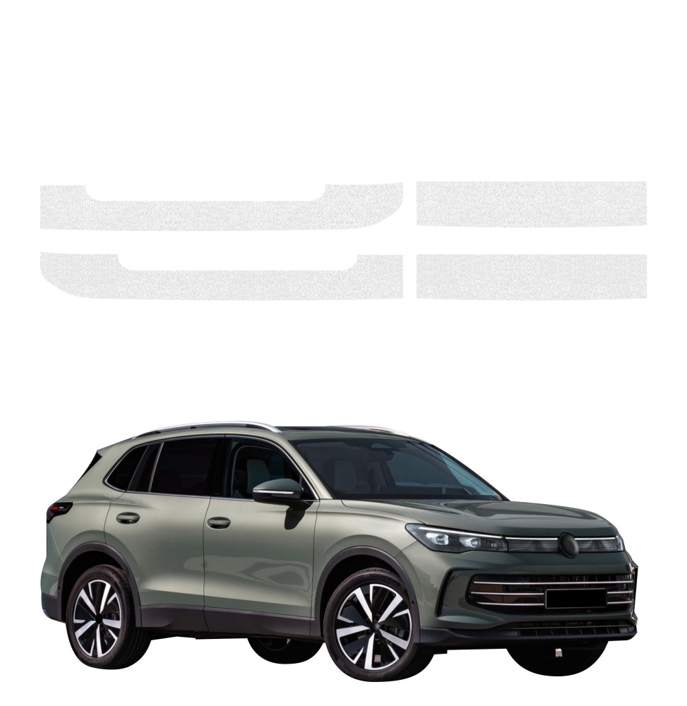 Powłoka techniczna na progi do Volkswagen Tiguan 3 (2024-2026) GRIZZ 4w1 HeavyDuty Bezbarwna