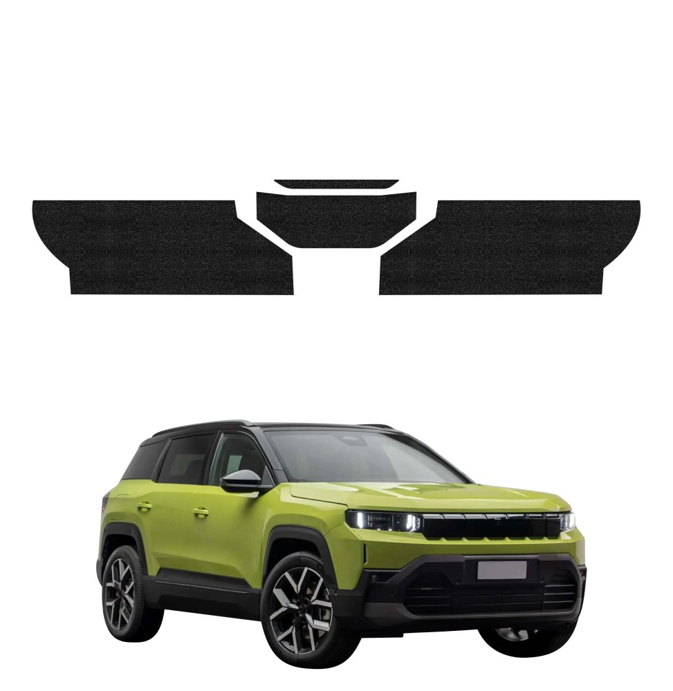 Powłoka techniczna na próg bagażnika do Jeep Compass (2025-2026) GRIZZ 4w1 HeavyDuty Czarna