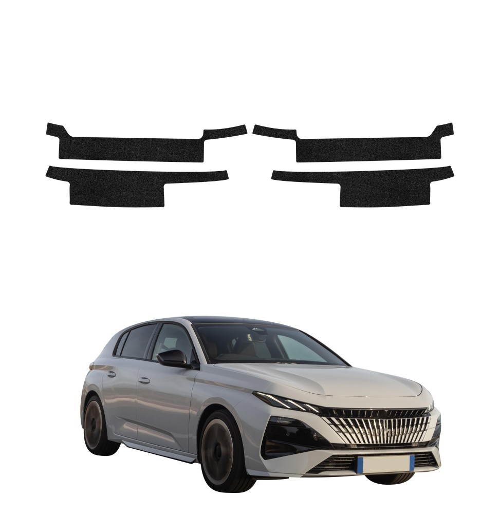 Powłoka techniczna na progi do Peugeot 308 GT Hatchback (2026) GRIZZ 4w1 HeavyDuty Czarna