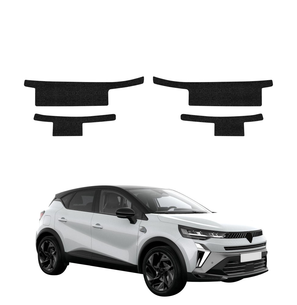 Powłoka techniczna na progi do Renault Captur (2024-2026) GRIZZ 4w1 HeavyDuty Czarna