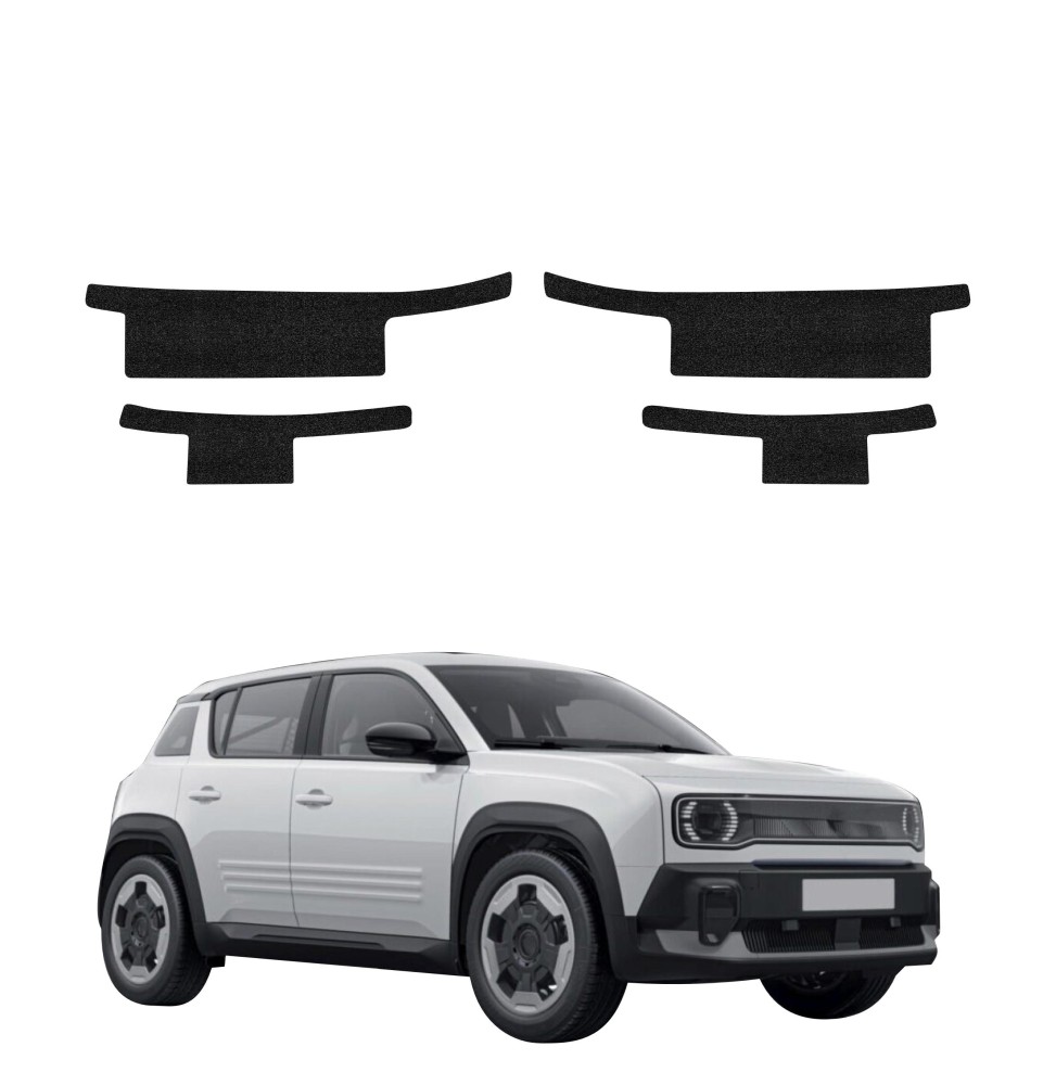 Powłoka techniczna na progi do Renault R4 (2025-2026) GRIZZ 4w1 HeavyDuty Czarna