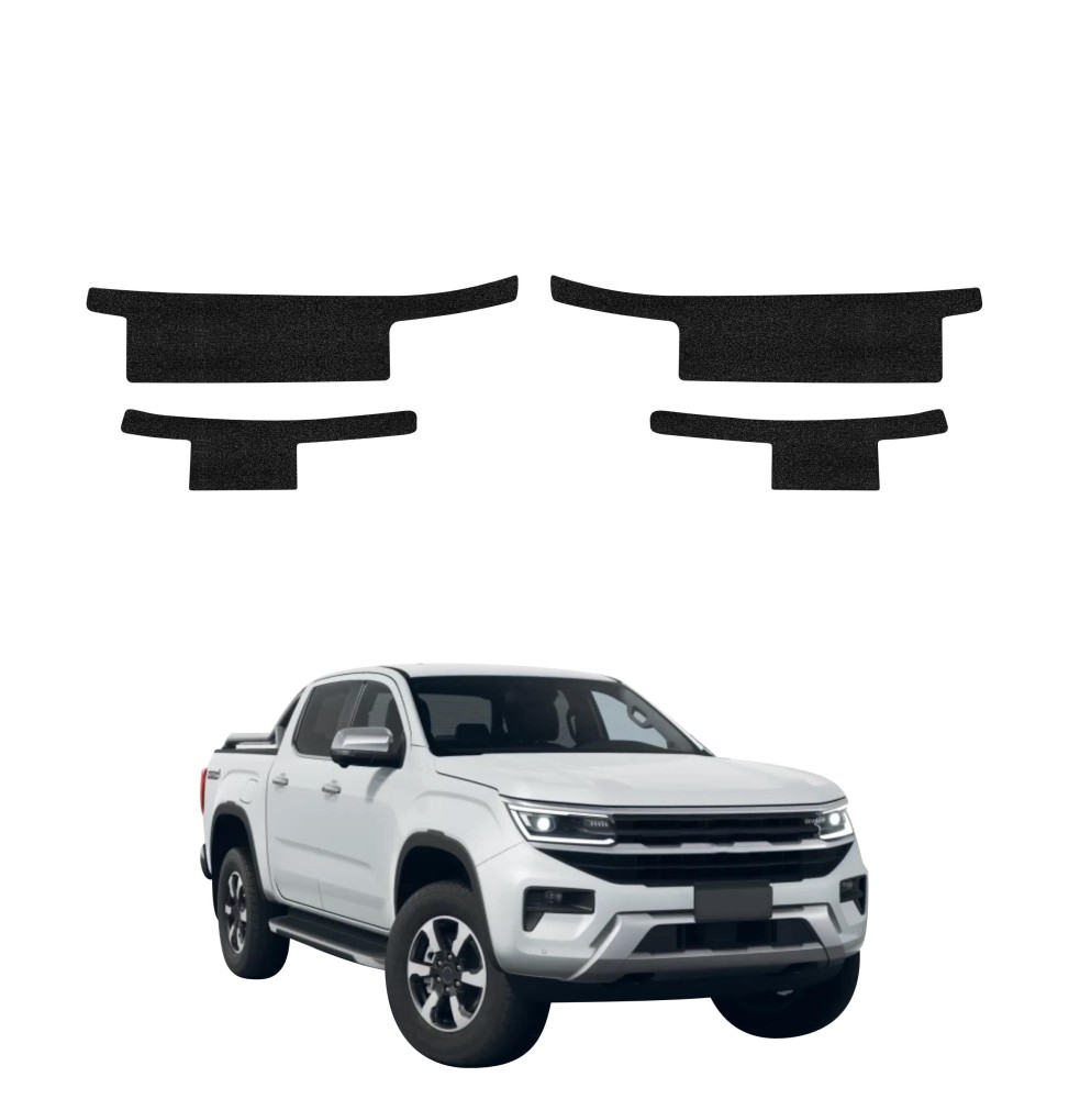 Powłoka techniczna na progi do Volkswagen Amarok (2023-2026) GRIZZ 4w1 HeavyDuty Czarna