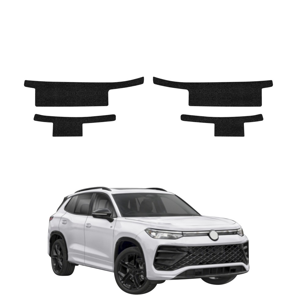 Powłoka techniczna na progi do Volkswagen Tiguan (2023-2026) GRIZZ 4w1 HeavyDuty Czarna