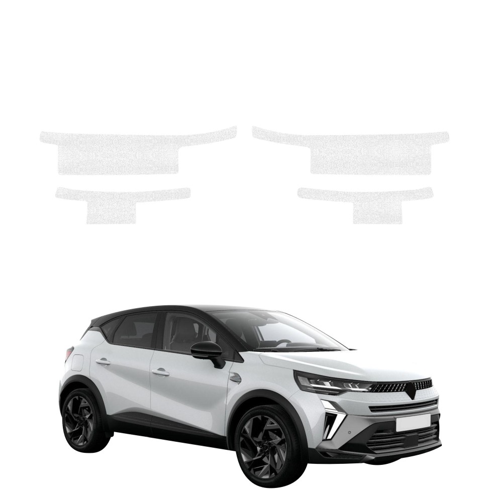 Powłoka techniczna na progi do Renault Captur (2024-2026) GRIZZ 4w1 HeavyDuty Biała
