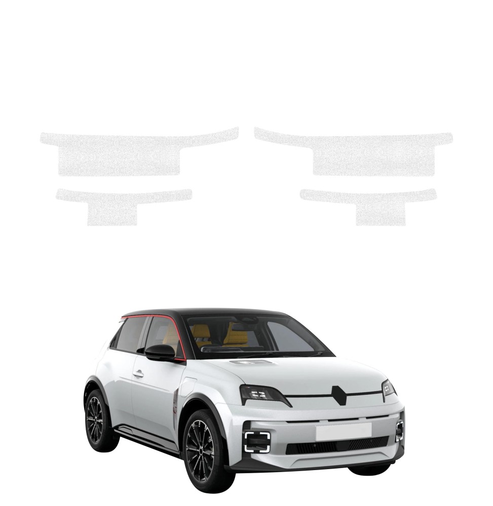 Powłoka techniczna na progi do Renault R5 (2024-2026) GRIZZ 4w1 HeavyDuty Biała