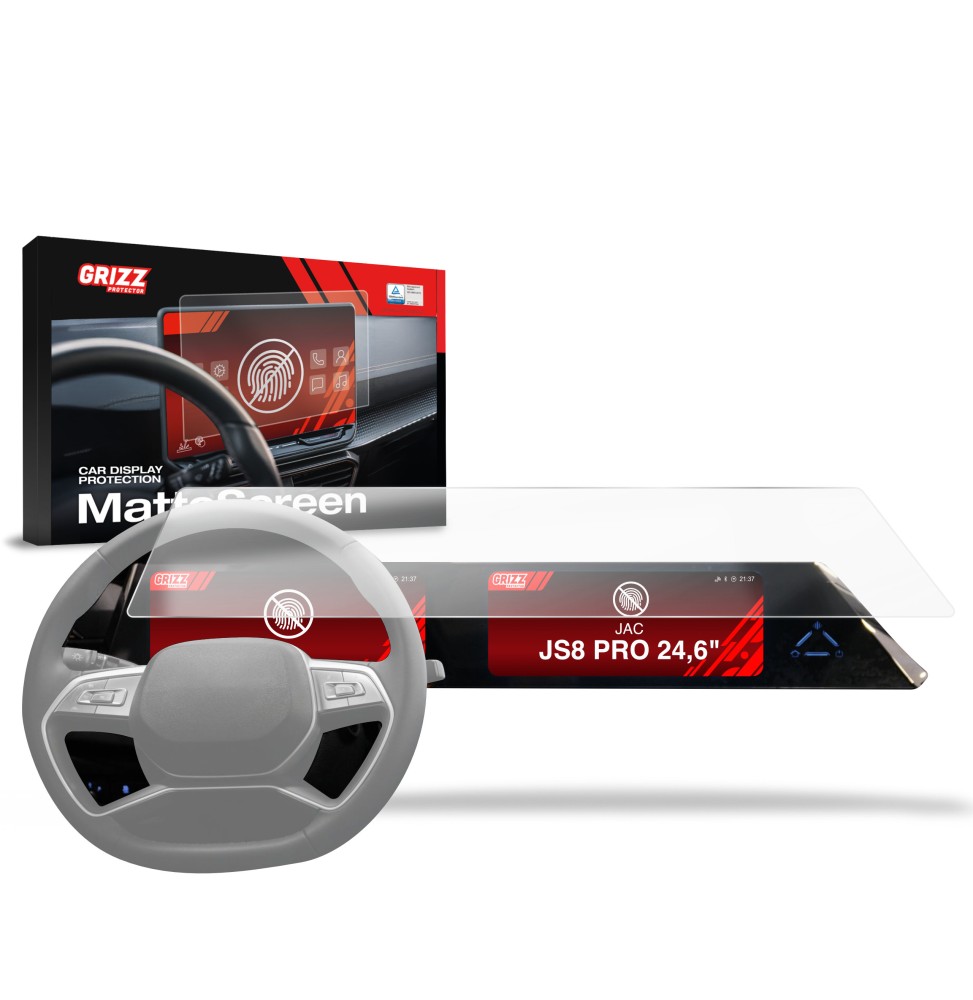 Folia antyodciskowa na ekran JAC JS8 Pro 24,6" (2025-2026) matowa Grizz