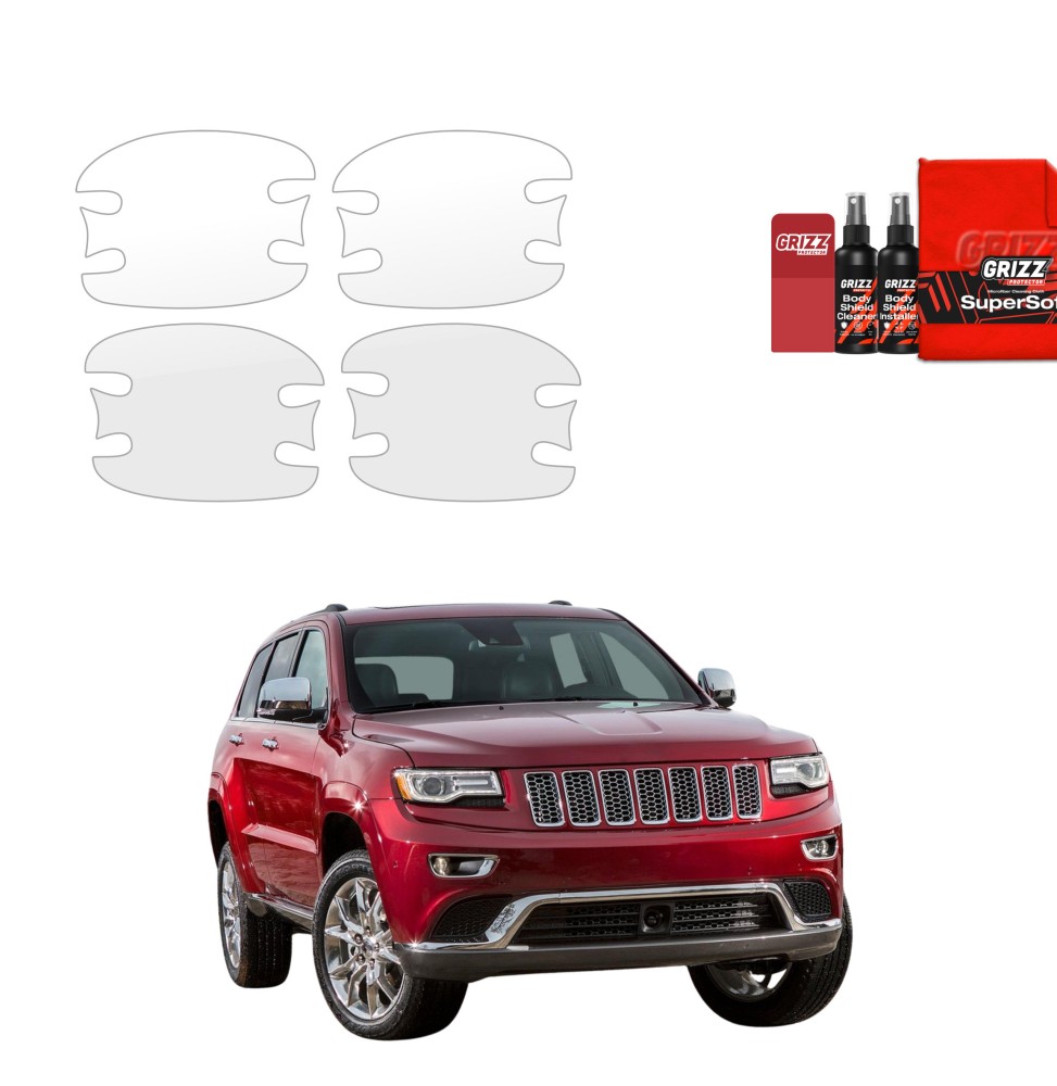 4w1 Folia ochronna pod klamki Grizz do Jeep Grand Cherokee 4 (2010-2021)