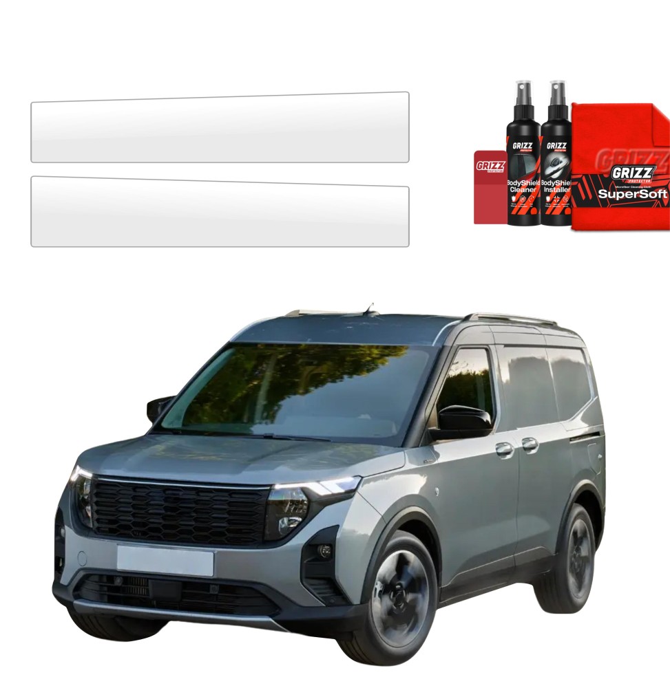 2w1 Folia ochronna na przednie progi bez wcięcia do Ford Transit Courier (2024-2026)