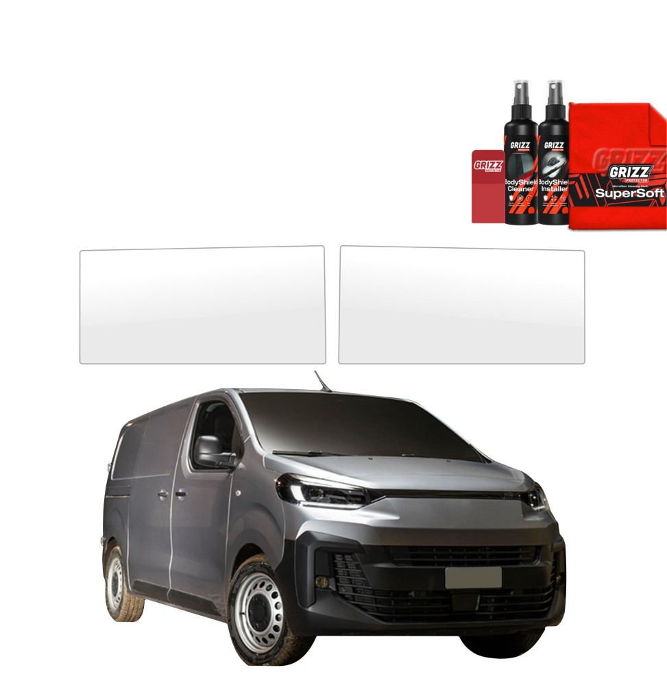 2w1 Folia ochronna na przednie progi bez wcięcia do Fiat Scudo (2024-2026)
