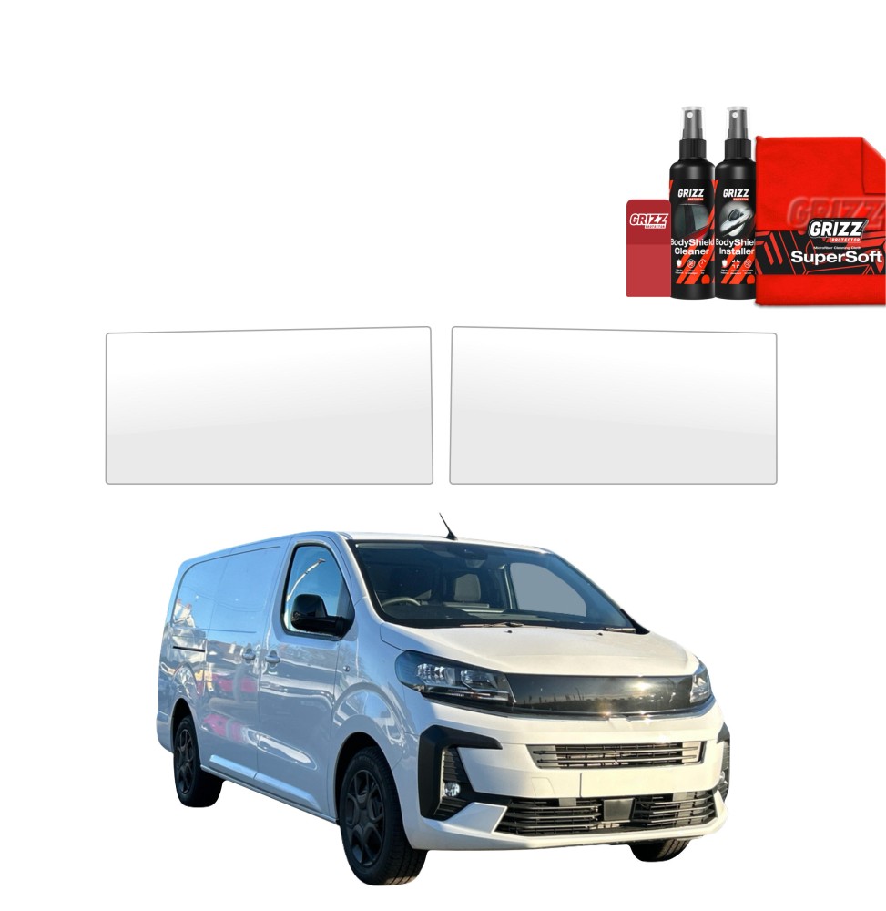 2w1 Folia ochronna na przednie progi bez wcięcia do Opel Vivaro (2024-2026)