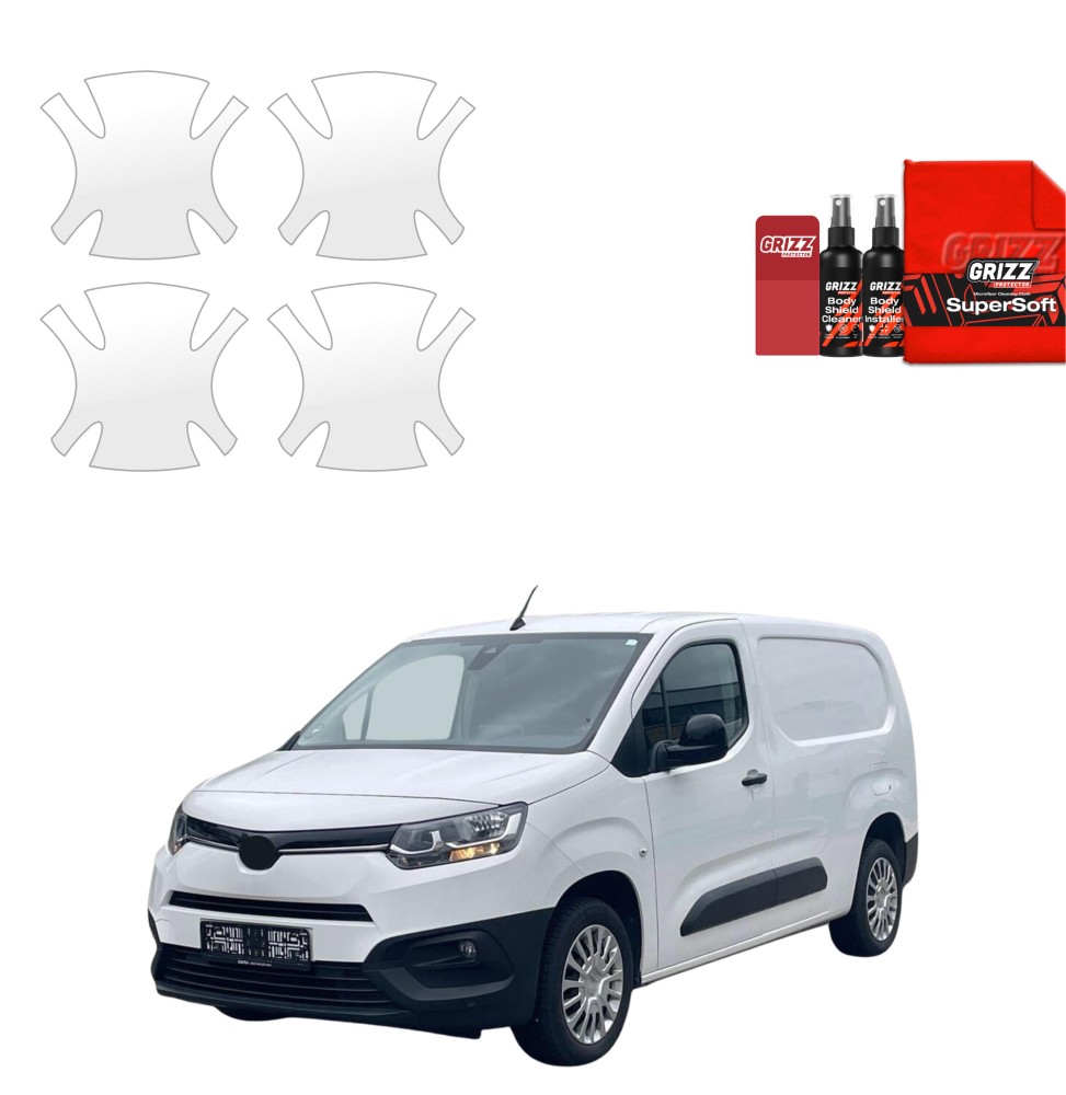 4w1 Folia ochronna pod klamki do Toyota Proace City (2018-2026) 