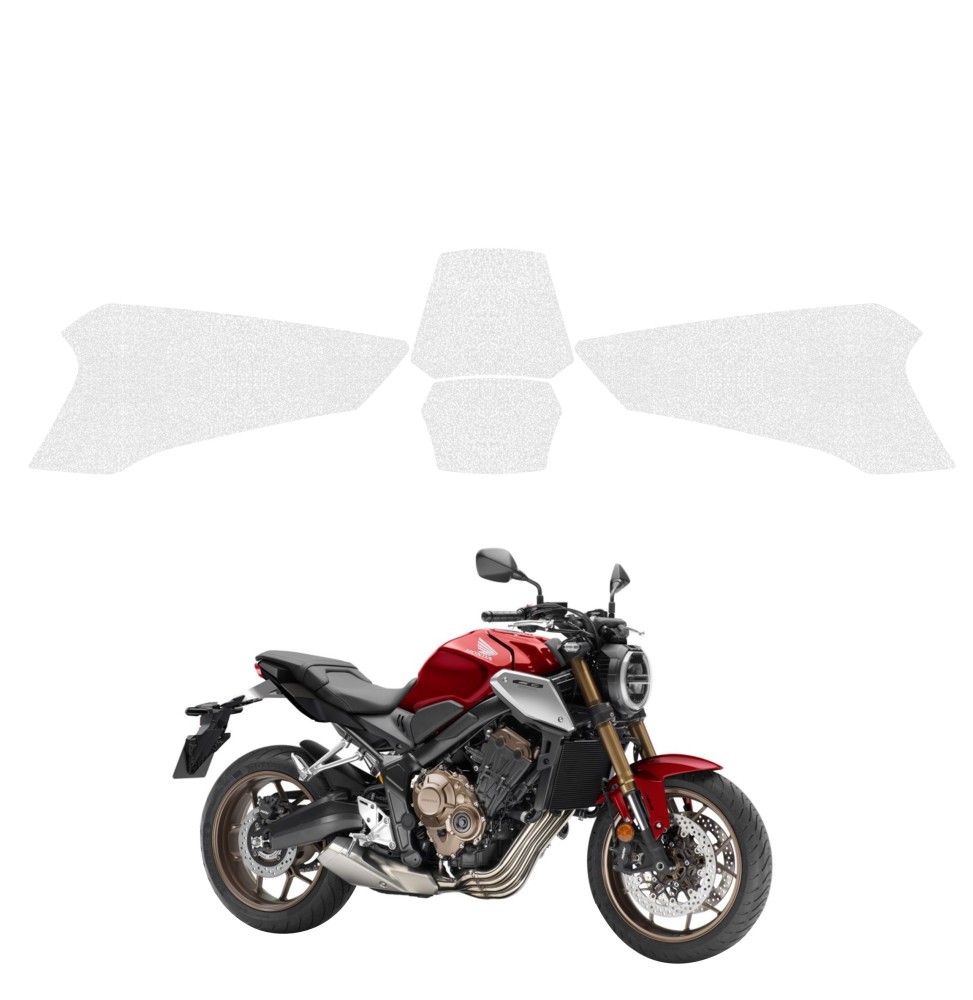 Powłoka techniczna na TankPad i Grip do Honda CB650R (2021-2023) GRIZZ 4w1 HeavyDuty Bezbarwna