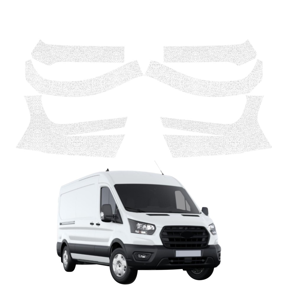 Powłoka techniczna na przód do Ford Transit Van 350 L3 (2023-2026) GRIZZ 6w1 HeavyDuty Biała