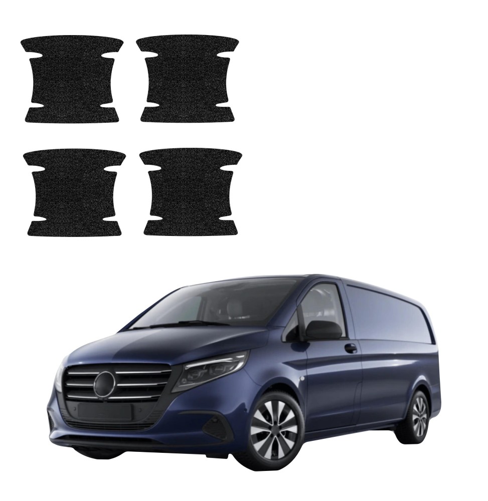 Powłoka techniczna pod klamki do Mercedes-Benz Vito (2014-2026) GRIZZ 4w1 HeavyDuty Czarna