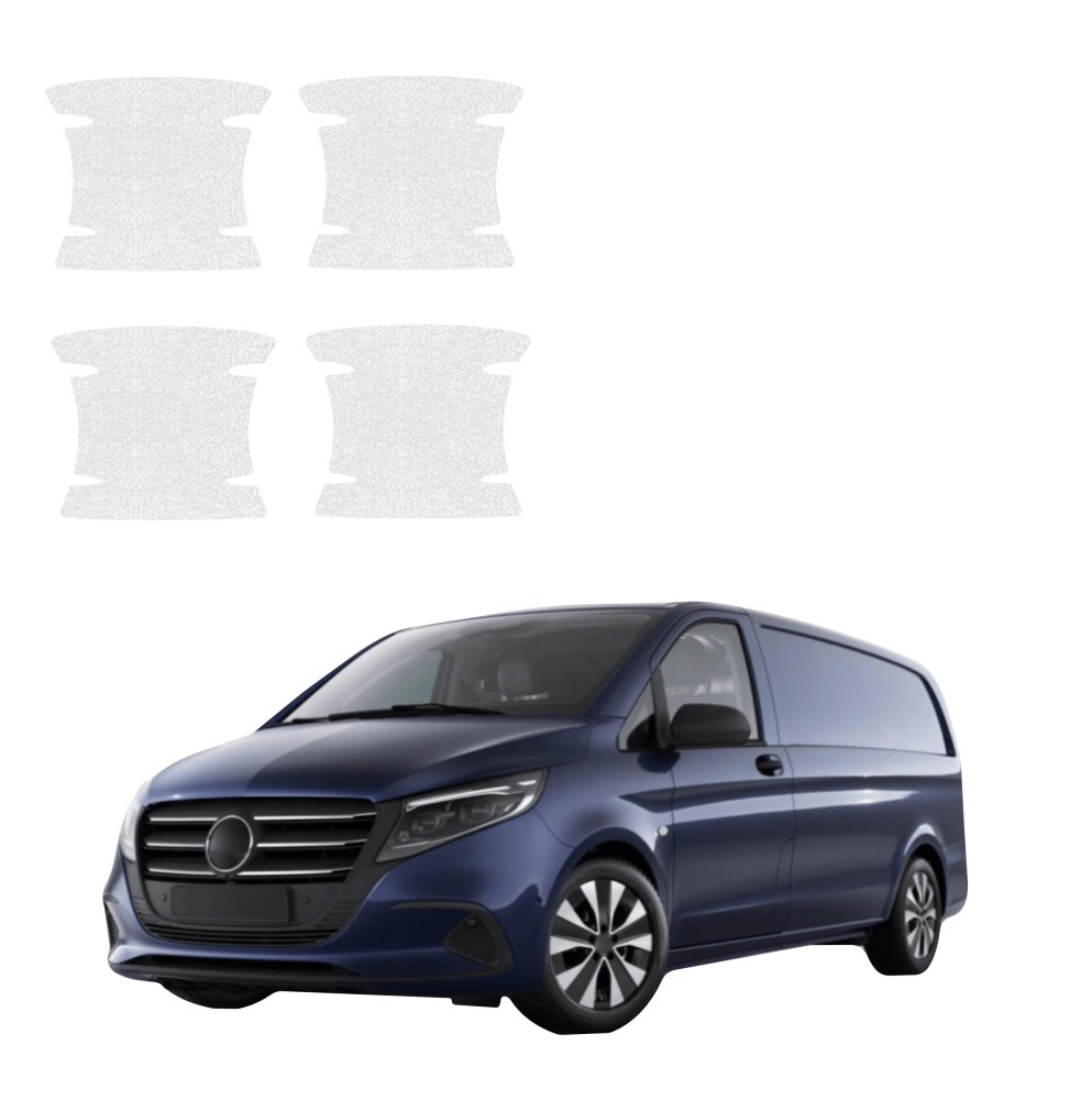 Powłoka techniczna pod klamki do Mercedes-Benz Vito (2014-2026) GRIZZ 4w1 HeavyDuty Bezbarwna