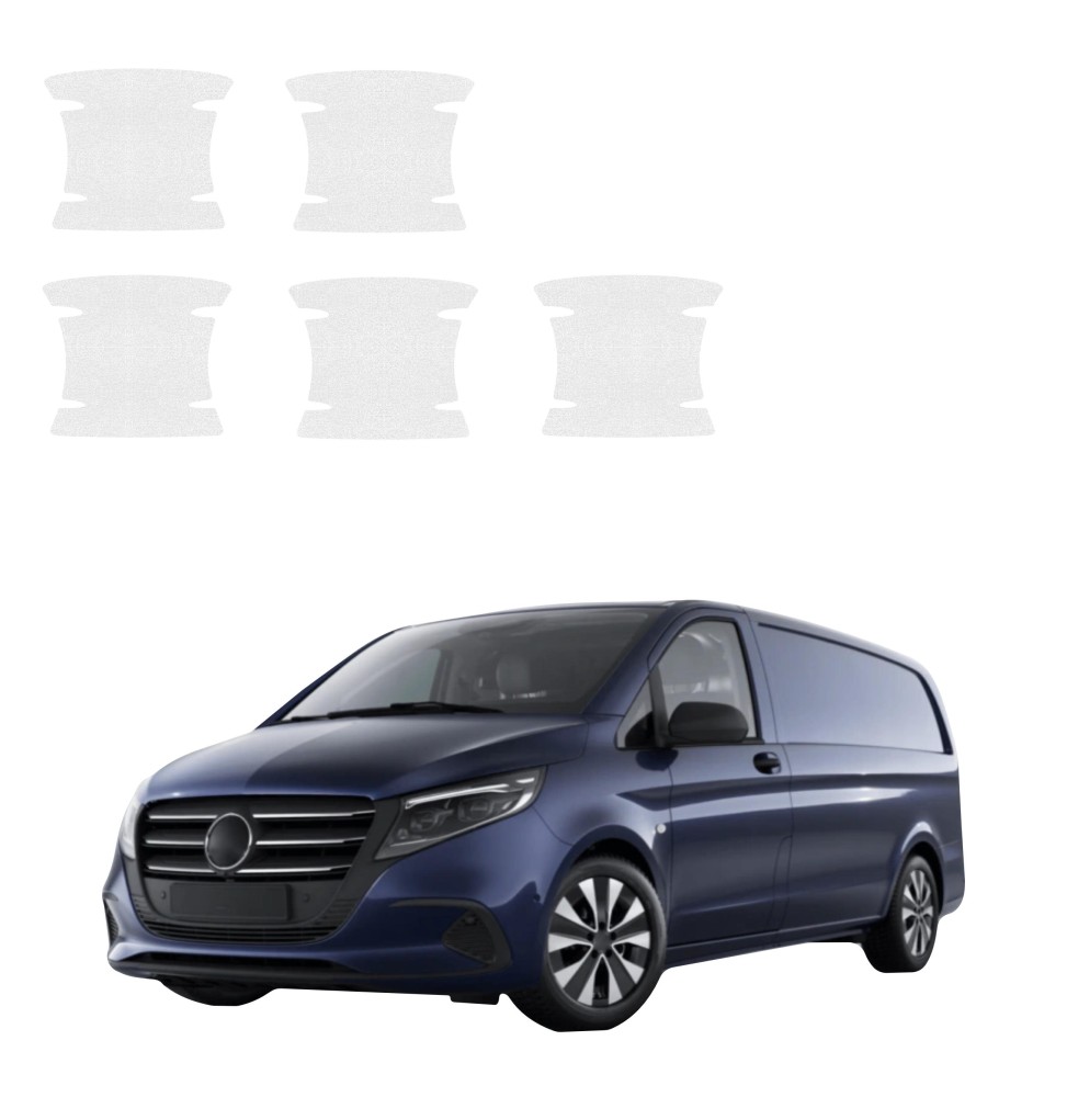 Powłoka techniczna pod klamki do Mercedes-Benz eVito (2014-2026) GRIZZ 5w1 HeavyDuty Bezbarwna