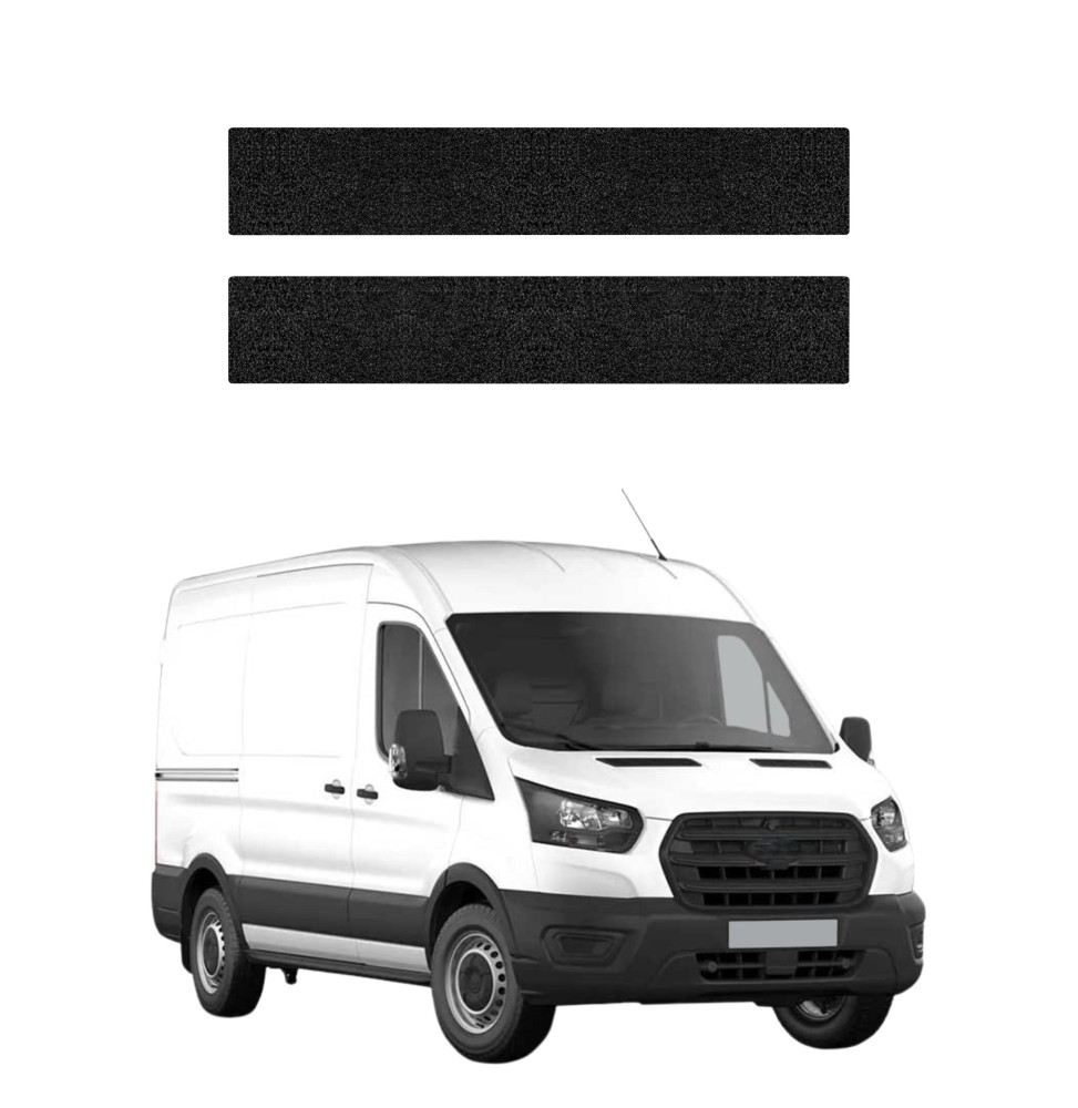 Powłoka techniczna na progi przednie do Ford Transit (2020-2026) GRIZZ 2w1 HeavyDuty Czarna