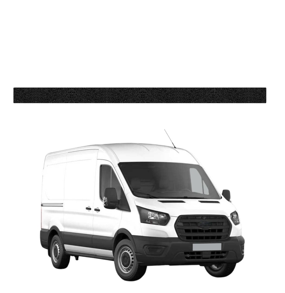 Powłoka techniczna na prawy próg drzwi ładowni do Ford Transit (2020-2026) GRIZZ HeavyDuty Czarna