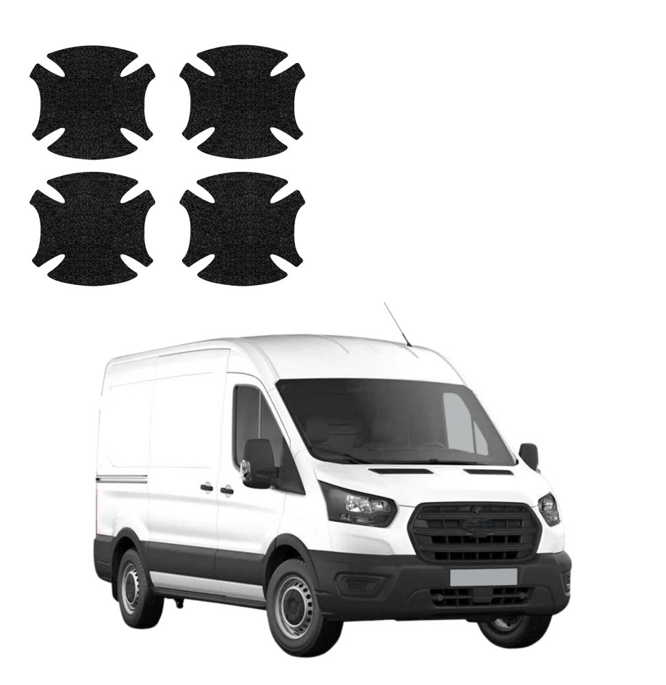 Powłoka techniczna pod klamki do Ford Transit (2020-2026) GRIZZ 4w1 HeavyDuty Czarna
