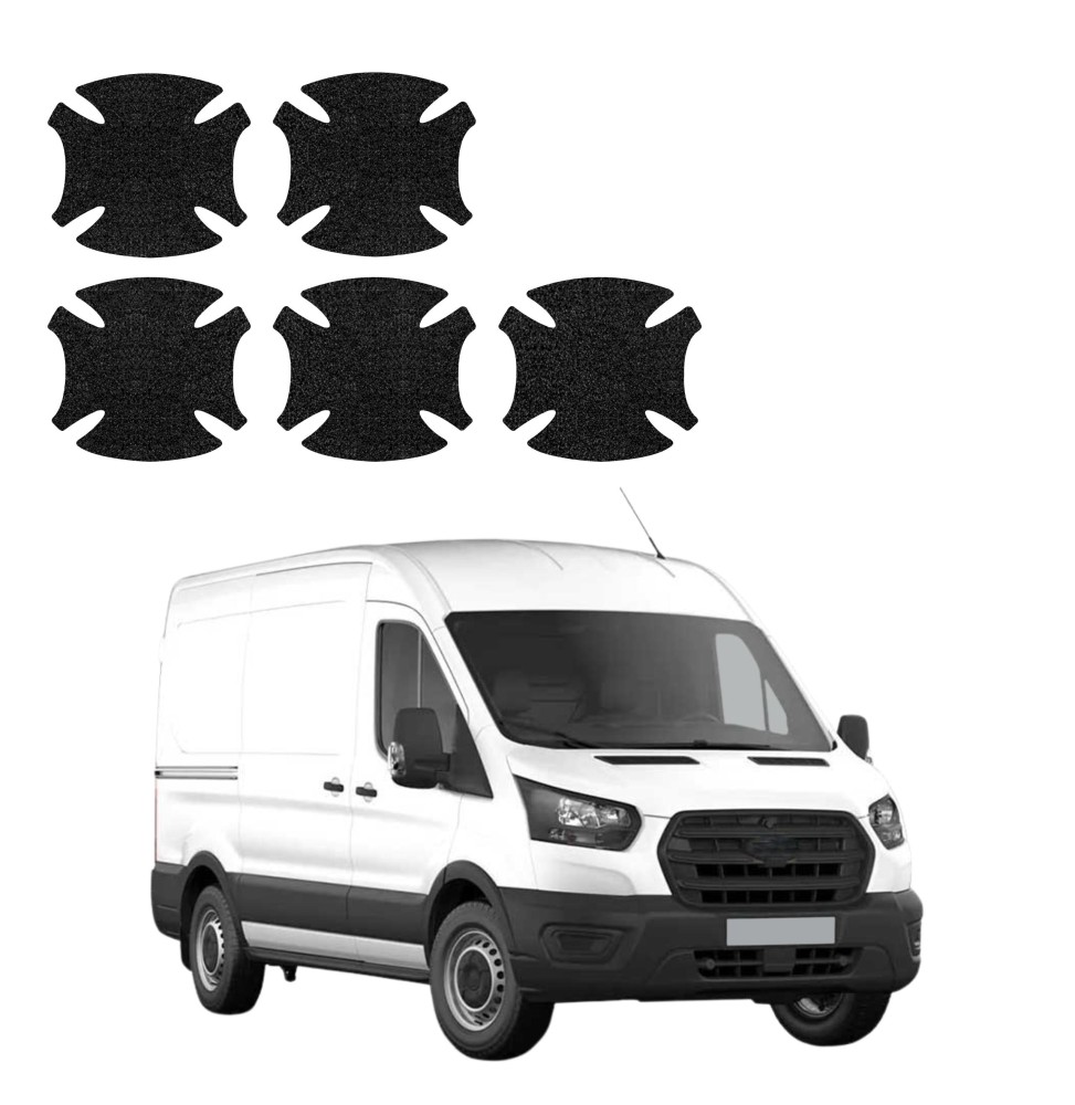Powłoka techniczna pod klamki do Ford Transit (2020-2026) GRIZZ 5w1 HeavyDuty Czarna