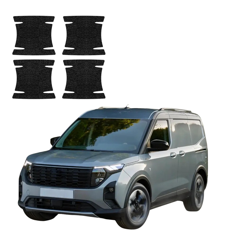 Powłoka techniczna pod klamki do Ford Transit Courier (2024-2026) GRIZZ 4w1 HeavyDuty Czarna