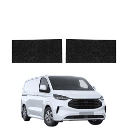 Powłoka techniczna na progi przednie do Ford Transit Custom (2022-2026) GRIZZ 2w1 HeavyDuty Czarna