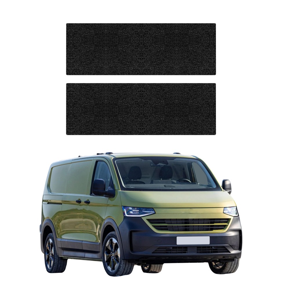 Powłoka techniczna na progi przednie do Volkswagen Transporter (2024-2026) GRIZZ 2w1 HeavyDuty Czarna