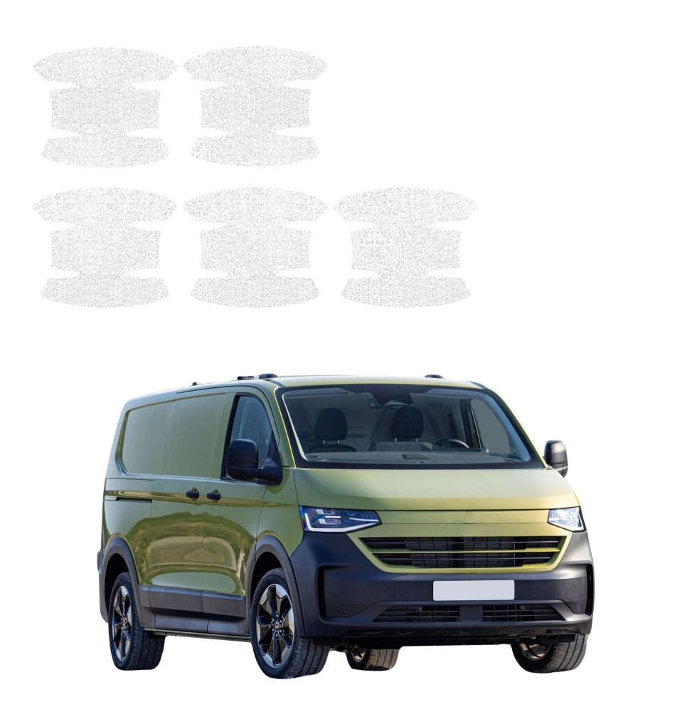Powłoka techniczna pod klamki do Volkswagen Transporter (2024-2026) GRIZZ 5w1 HeavyDuty Biała