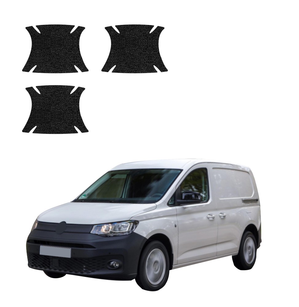 Powłoka techniczna pod klamki do Volkswagen Caddy Cargo (2020-2026) GRIZZ 3w1 HeavyDuty Czarna