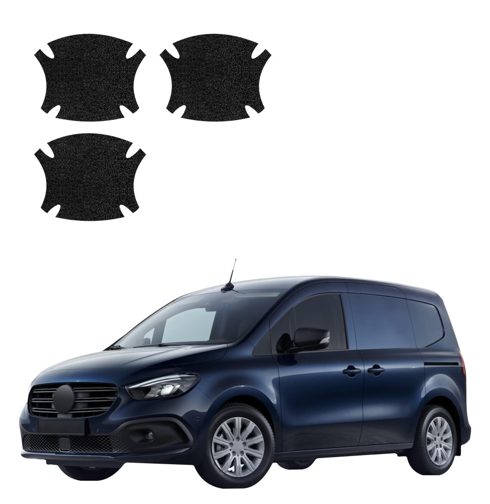 Powłoka techniczna pod klamki do Mercedes-Benz eCitan (2021-2026) GRIZZ 3w1 HeavyDuty Czarna