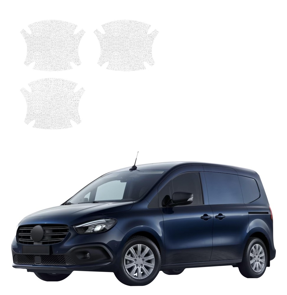 Powłoka techniczna pod klamki do Mercedes-Benz eCitan (2021-2026) GRIZZ 3w1 HeavyDuty Biała