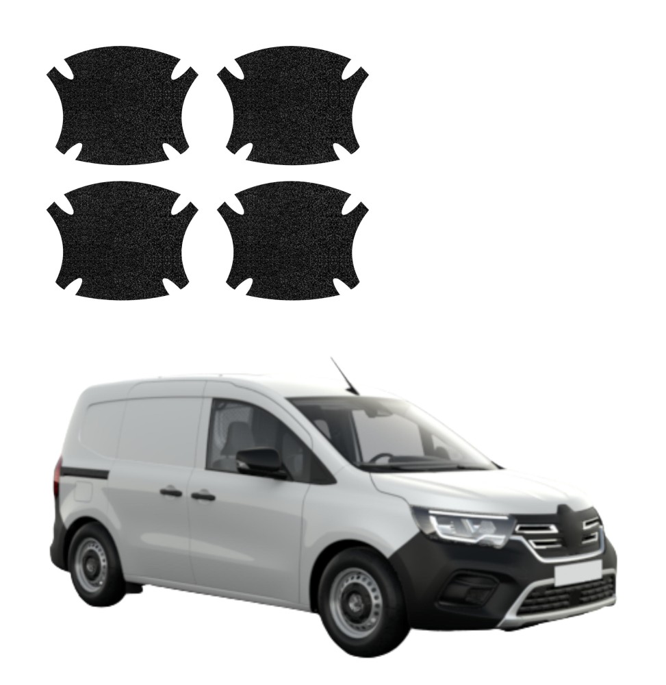 Powłoka techniczna pod klamki do Renault Kangoo Van (2021-2026) GRIZZ 4w1 HeavyDuty Czarna