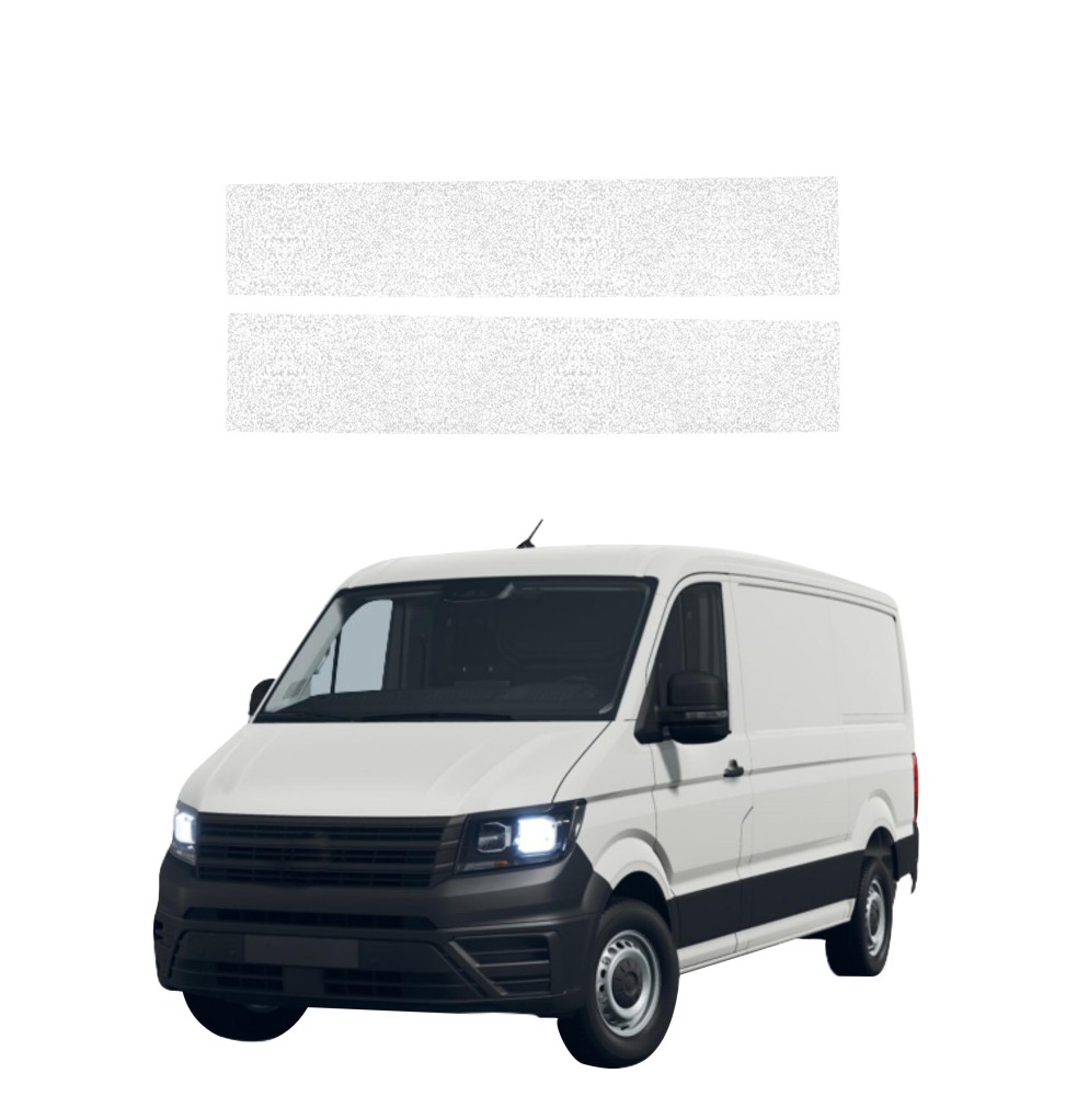 Powłoka techniczna na progi przednie Volkswagen Crafter (2016-2026) GRIZZ 2w1 HeavyDuty Biała
