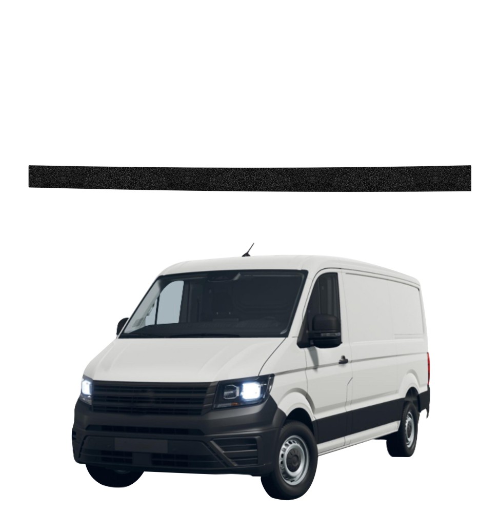 Powłoka techniczna na lewy próg drzwi ładowni do Volkswagen Crafter (2016-2026) GRIZZ HeavyDuty Czarna