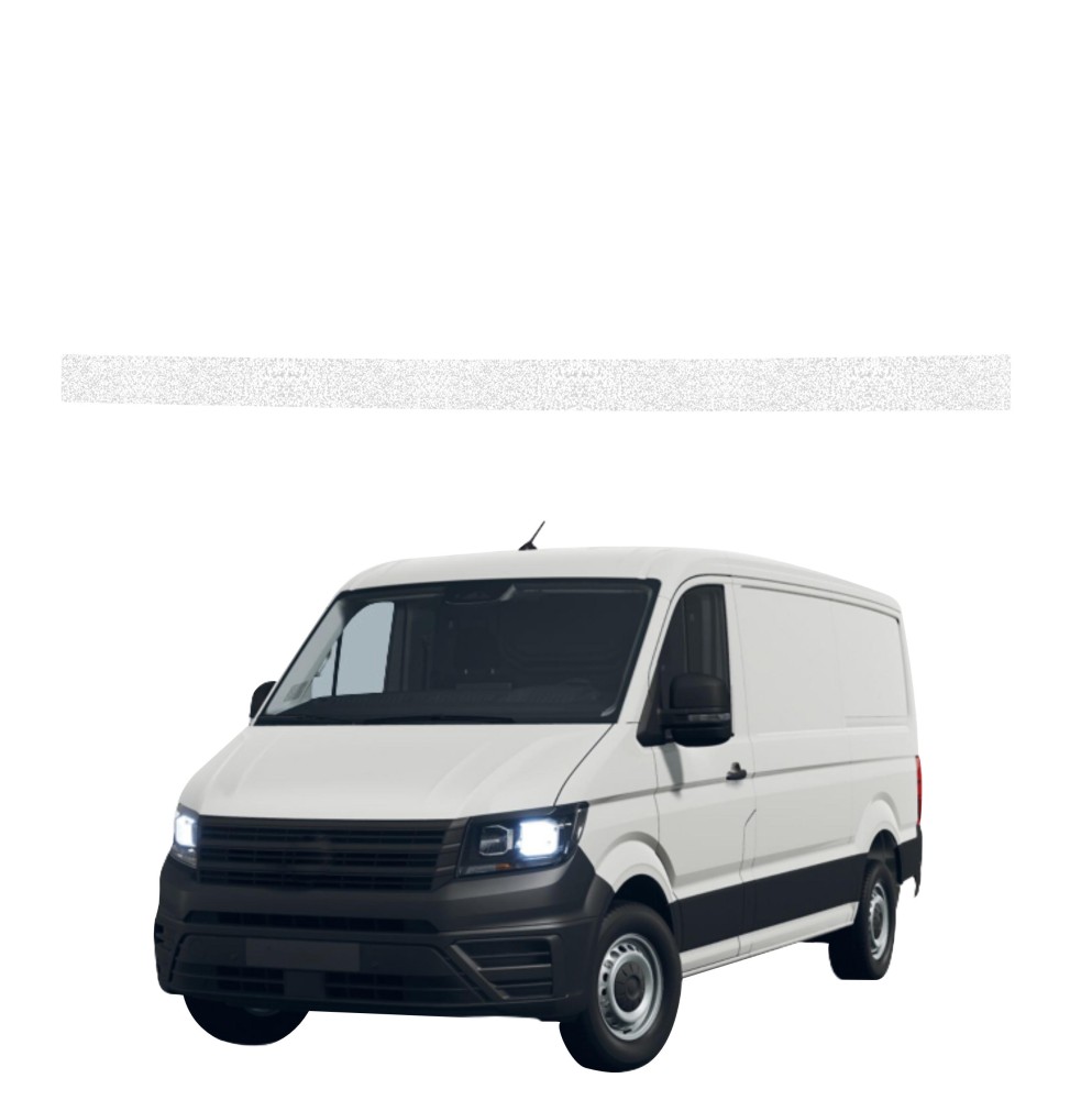 Powłoka techniczna na lewy próg drzwi ładowni do Volkswagen Crafter (2016-2026) GRIZZ HeavyDuty Biała