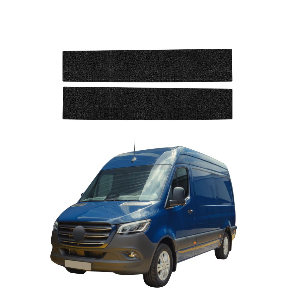 Powłoka techniczna na progi do Mercedes-Benz Sprinter (2018-2026) GRIZZ 2w1 HeavyDuty Czarna