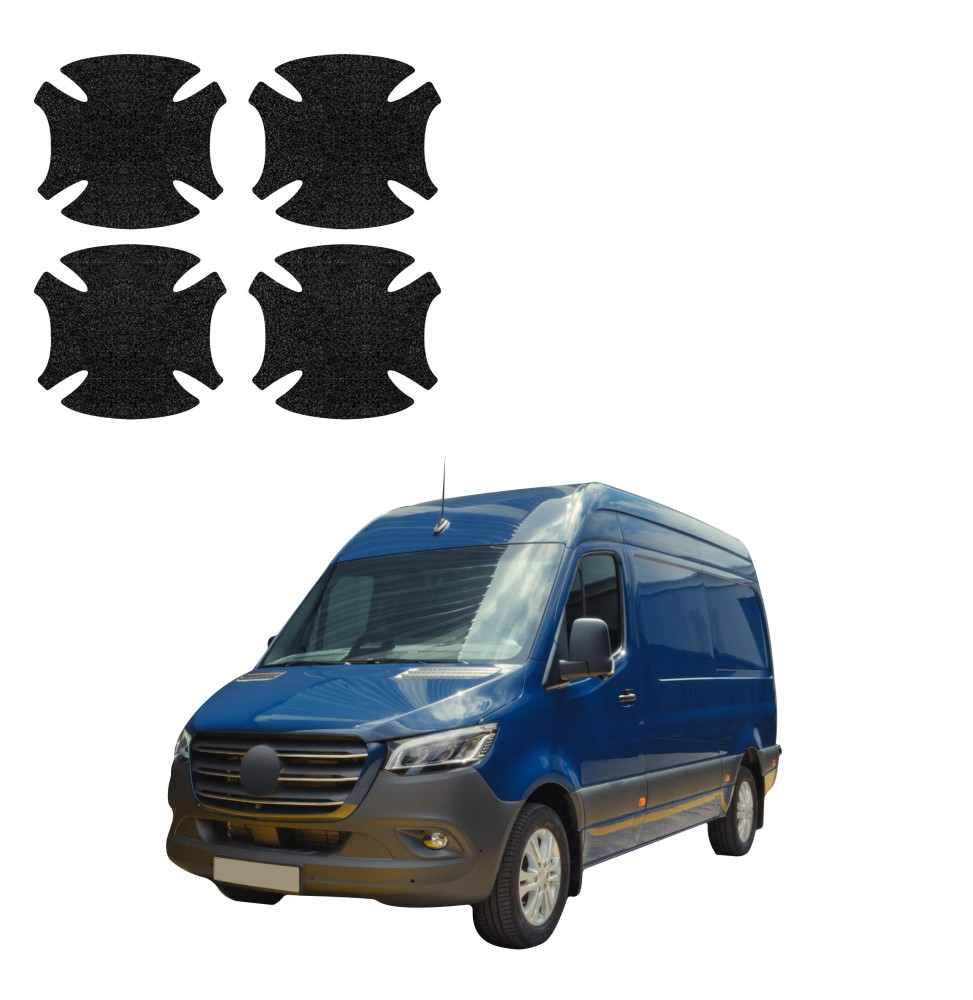 Powłoka techniczna pod klamki do Mercedes-Benz Sprinter (2018-2026) GRIZZ 4w1 HeavyDuty Czarna