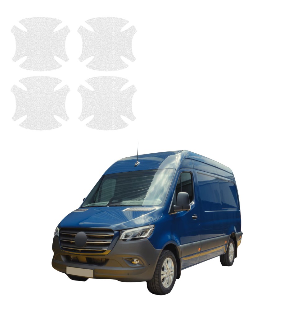 Powłoka techniczna pod klamki do Mercedes-Benz Sprinter (2018-2026) GRIZZ 4w1 HeavyDuty Bezbarwna